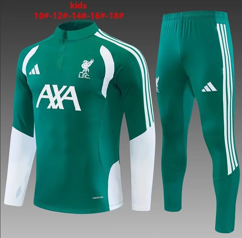 Kids Liverpool 26/27 Tracksuit - Green/White